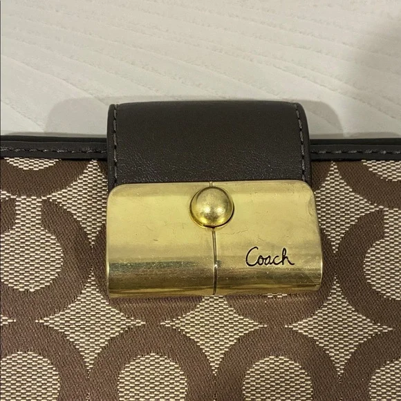 Coach Brown and Black Wallet - Picture 3 of 10